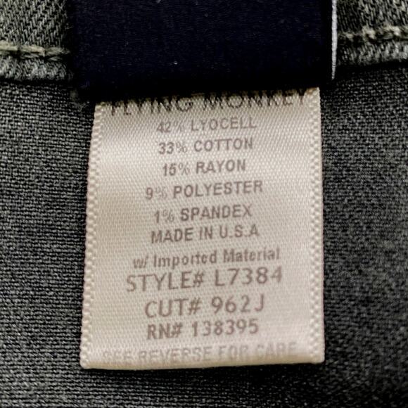 Flying Monkey Army Green Skinny Jeans Womens Sz 27 Low Rise Autumn Neutral Olive - Picture 7 of 10